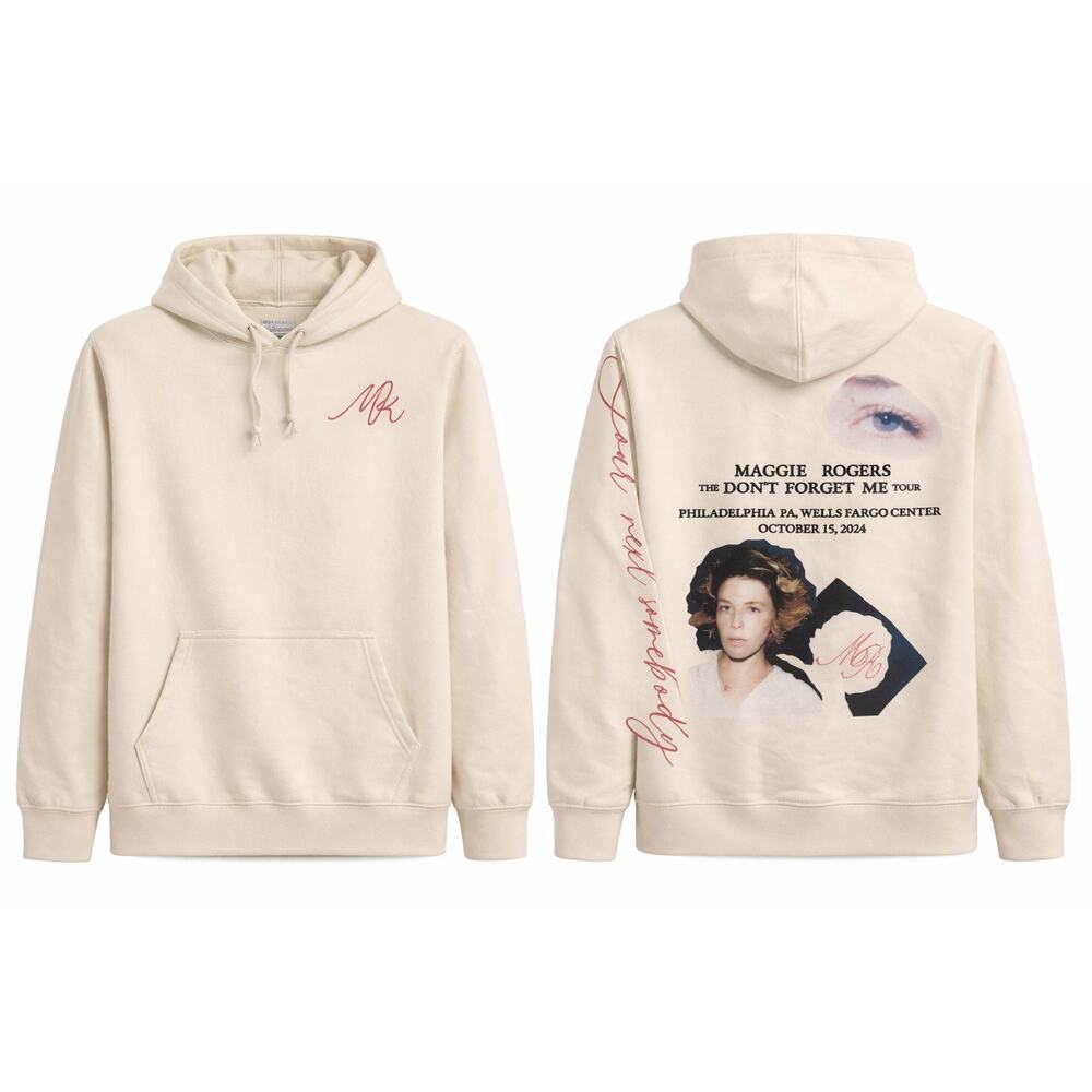 Maggie Rogers Don’t Forget Me Tour Hoodie Philadelphia Wells Fargo Center Size L